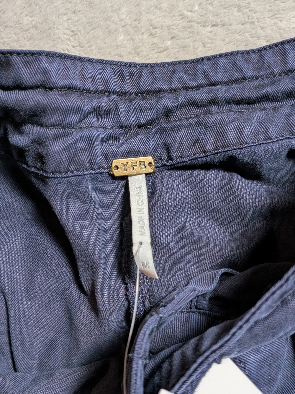 Young Fabulous & Broke Navy Drawcord Cargo Pants - Picture 4 of 6